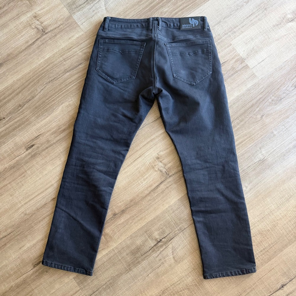 Bulletprufe Denim Mens 30x30 Slim Straight Jeans Charcoal Black Stretch Durable